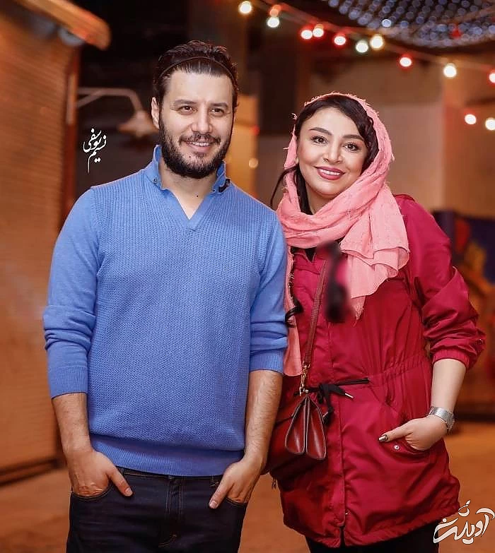 جواد عزتی و همسرش